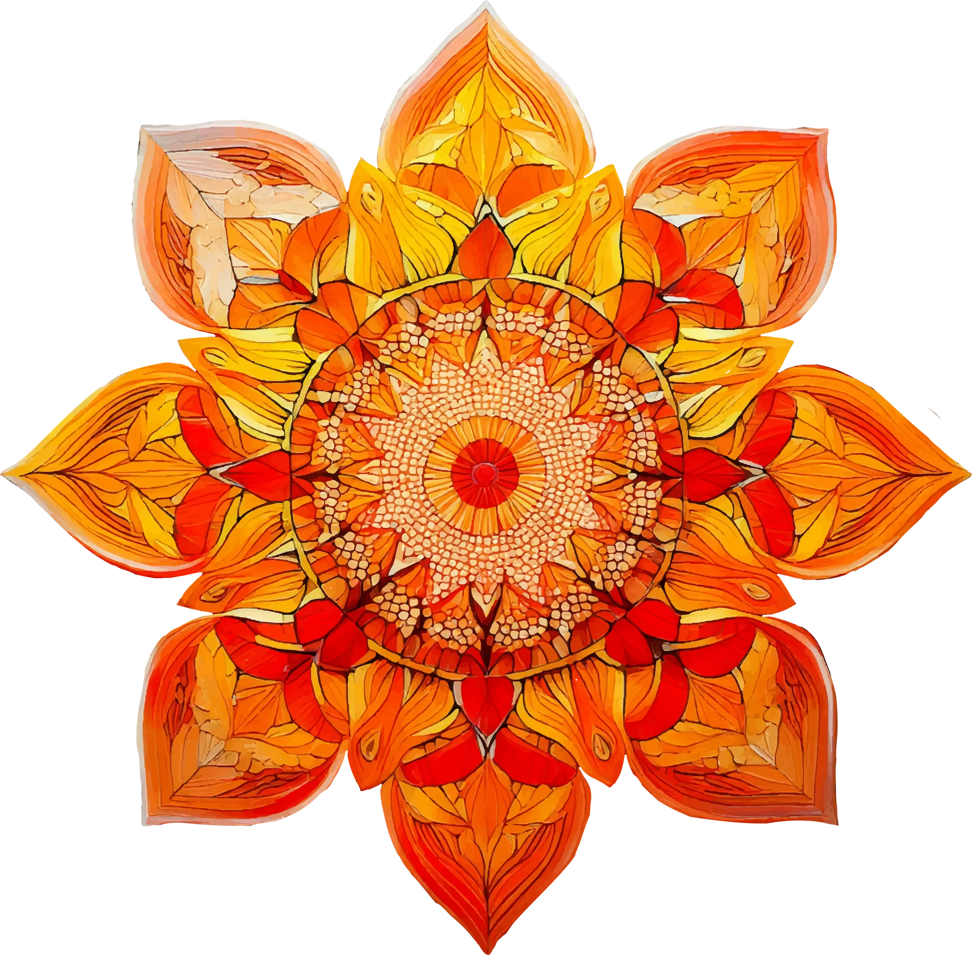 Mandala Orange