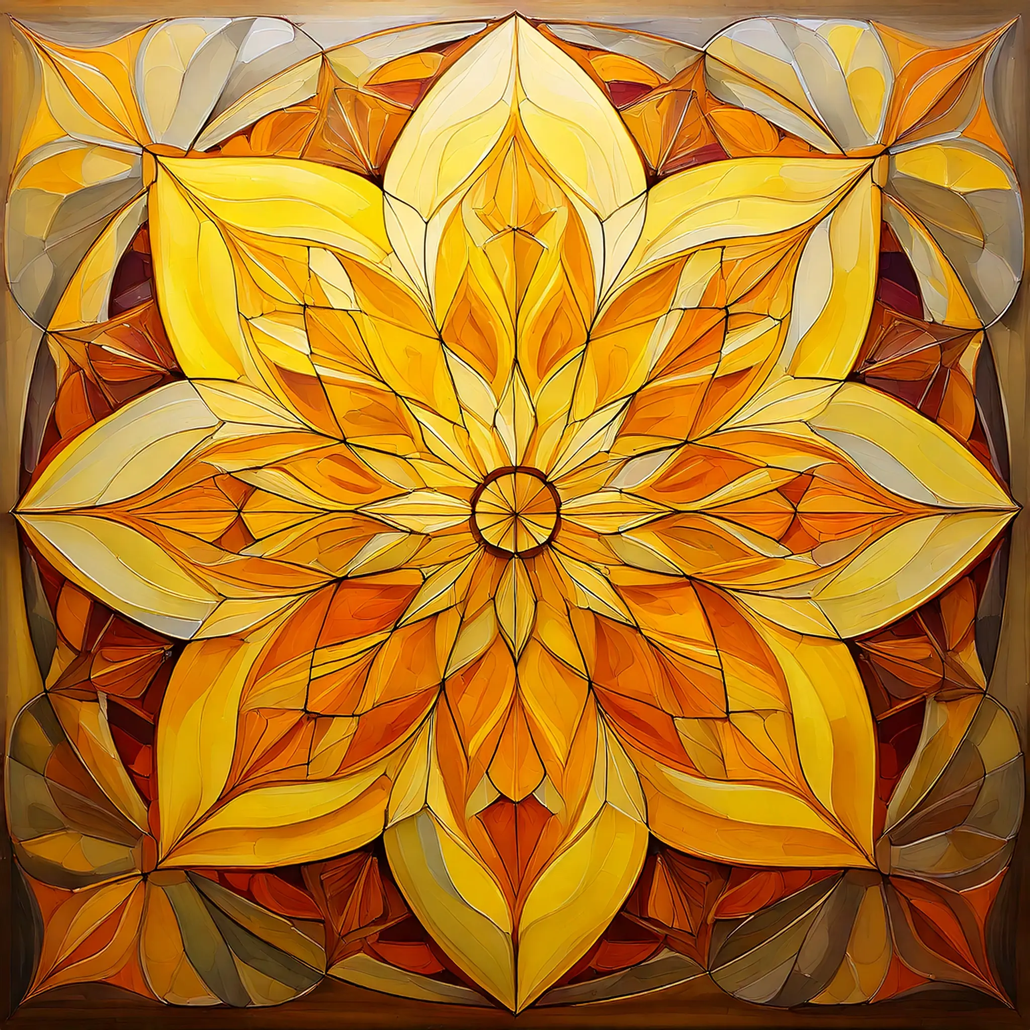 Mandala gelb