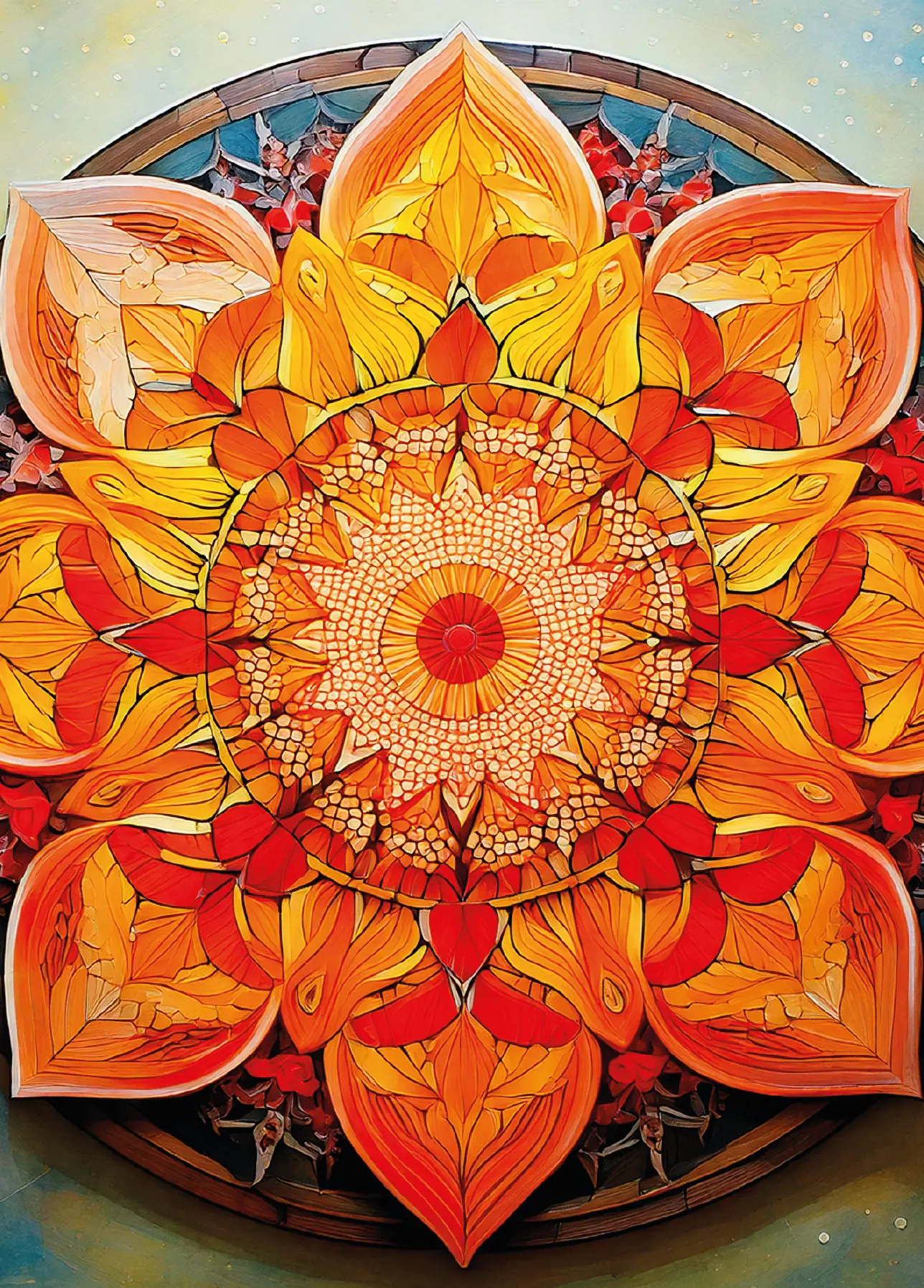 Rezeptkarte orange